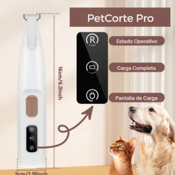 PetCorte Pro - Cortapelos De Patas Con Led